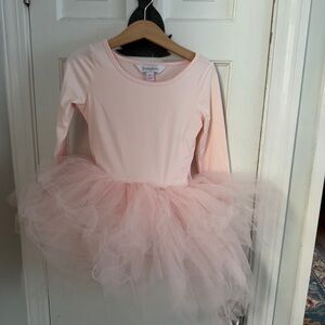 Long Sleeve Tutu Dress - Bubblegum Pink